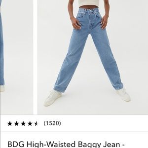 BDG High Waisted Baggy Jeans